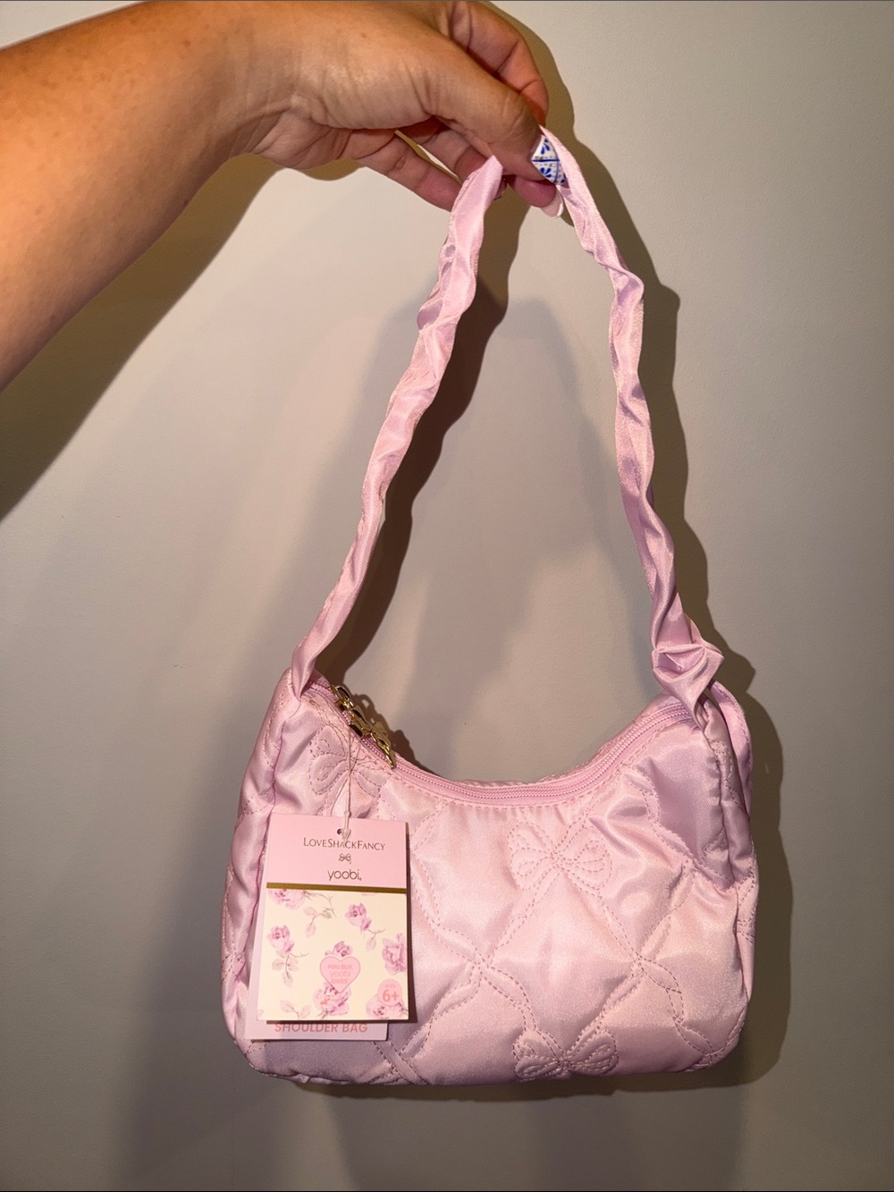 🎀 LoveShackFancy × Target~Yoobi Shoulder Bag Sterling Dusk